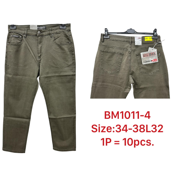 Spodnie męskie jeans Roz 34-38, 1 Kolor .Paczka 10 szt